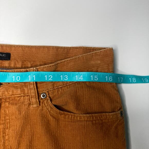 Banana Republic Men's 32x32 Corduroy Mustard Yellow Straight Leg Pant - Picture 7 of 8